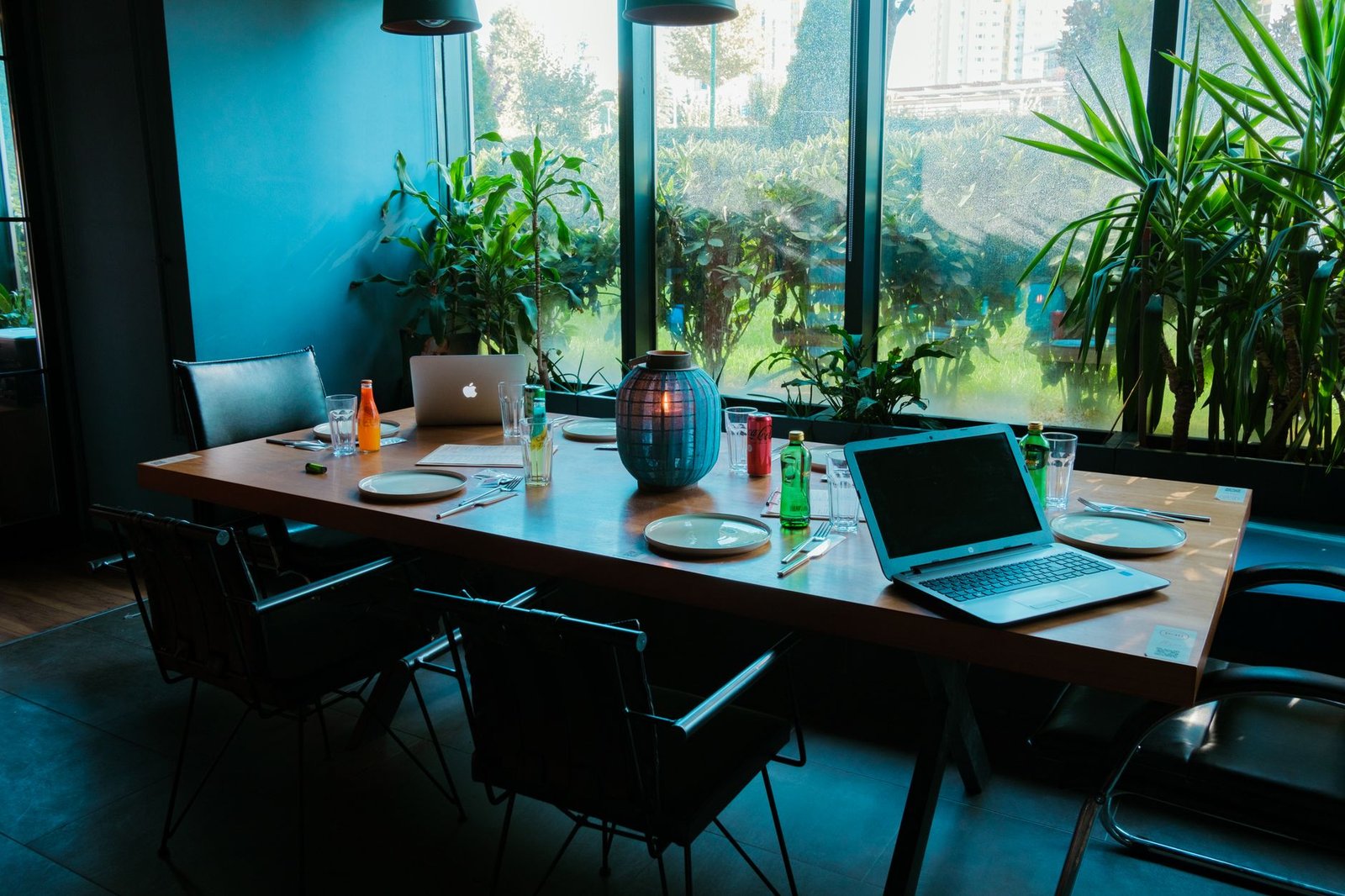 A clean remote work desk setup featuring a modern laptop and clean peripherals.